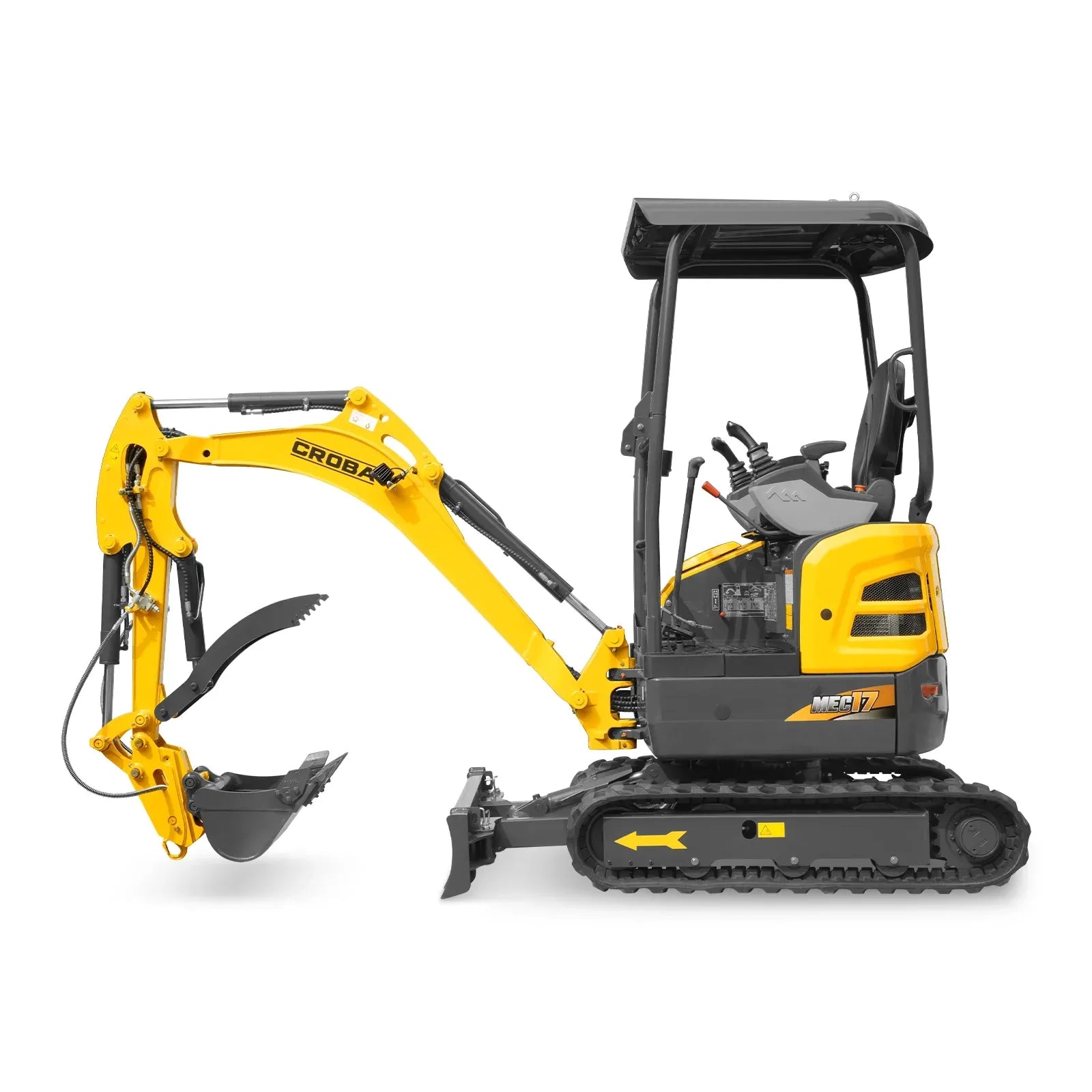MechMaxx Mini Compact Excavator with Kubota D902 Engine, 95" Max Digging Depth, 4190 lb Operating Weight, Model MEC17PRO
