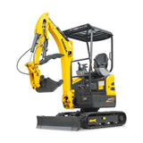MechMaxx Mini Compact Excavator with Kubota D902 Engine, 95" Max Digging Depth, 4190 lb Operating Weight, Model MEC17PRO