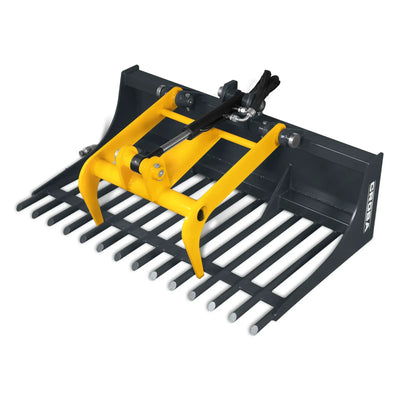 MechMaxx 20" Width Rock Grapple Bucket Attachment for Mini Skid Steer