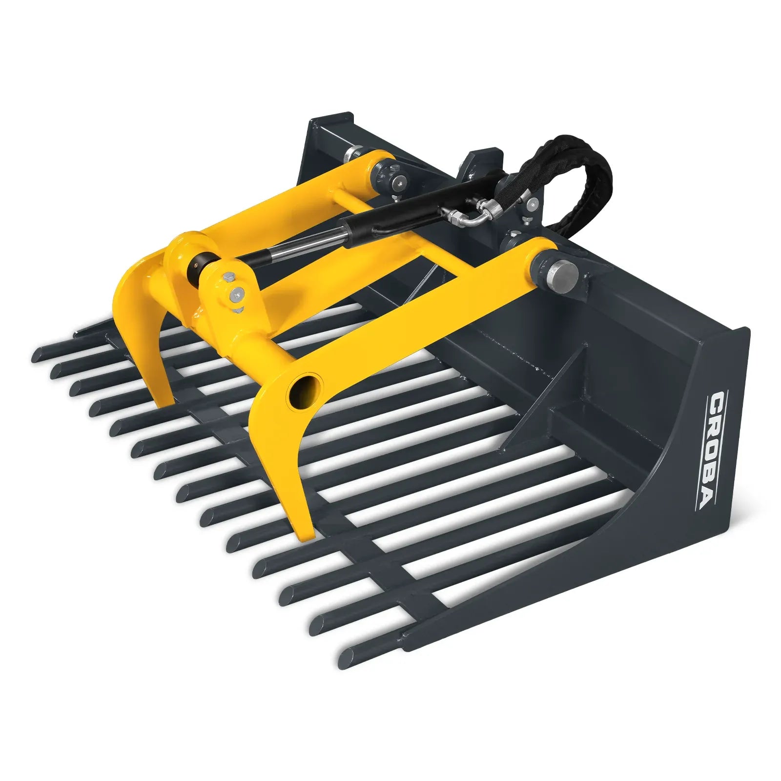 MechMaxx 20" Width Rock Grapple Bucket Attachment for Mini Skid Steer