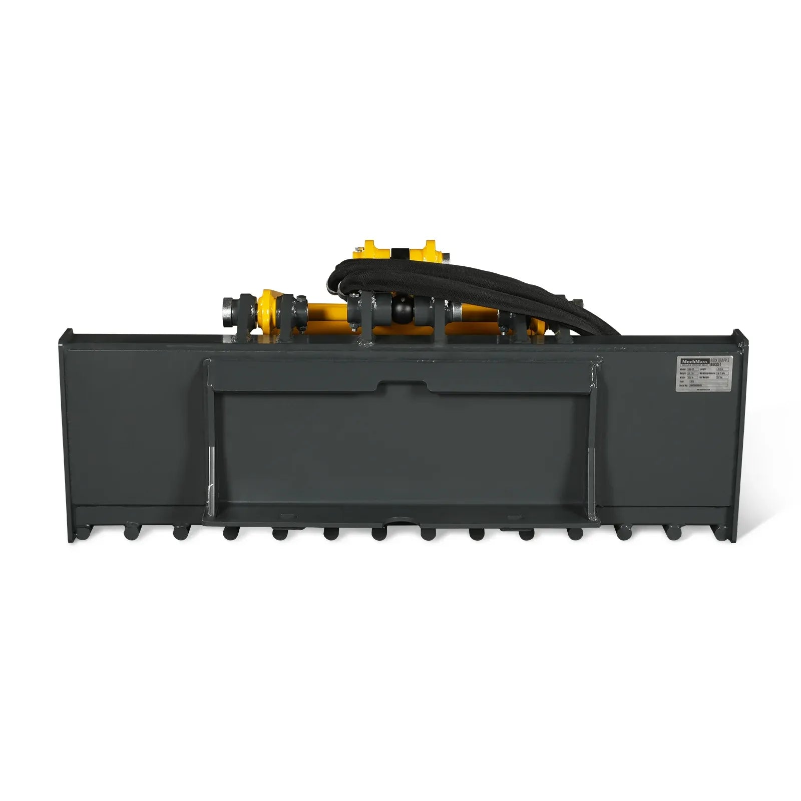 MechMaxx 20" Width Rock Grapple Bucket Attachment for Mini Skid Steer