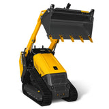 MechMaxx 25HP KUBOTA D1105 Diesel Stand-On Mini Skid Steer Track Loader with 4-in-1 Bucket, Model STL1000
