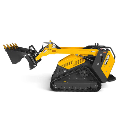MechMaxx 25HP KUBOTA D1105 Diesel Stand-On Mini Skid Steer Track Loader with 4-in-1 Bucket, Model STL1000