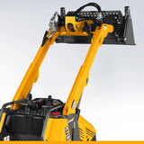 MechMaxx 25HP KUBOTA D1105 Diesel Stand-On Mini Skid Steer Track Loader with 4-in-1 Bucket, Model STL1000