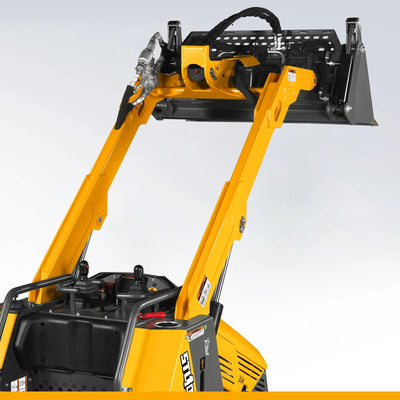 MechMaxx 25HP KUBOTA D1105 Diesel Stand-On Mini Skid Steer Track Loader with 4-in-1 Bucket, Model STL1000