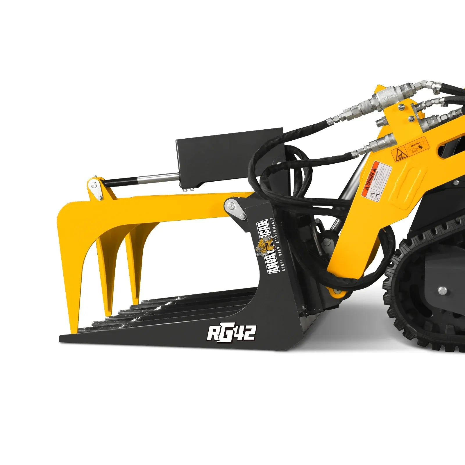 MechMaxx 42" Skeleton Grapple Attachment for Mini Skid Steer with 24" Arm Opening and 2000 lb Capacity