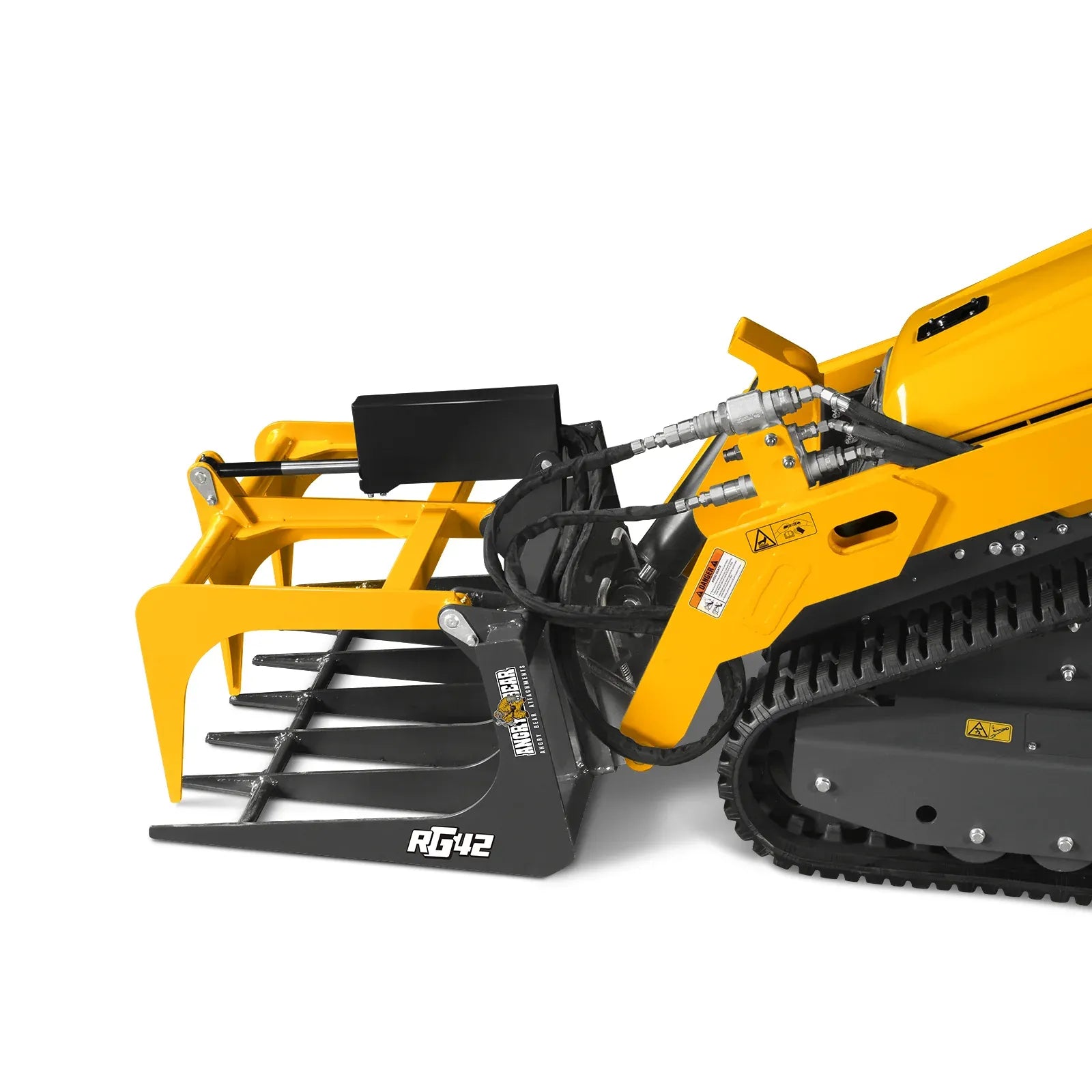 MechMaxx 42" Skeleton Grapple Attachment for Mini Skid Steer with 24" Arm Opening and 2000 lb Capacity