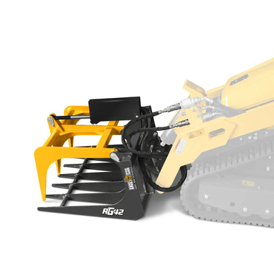 MechMaxx 42" Skeleton Grapple Attachment for Mini Skid Steer with 24" Arm Opening and 2000 lb Capacity