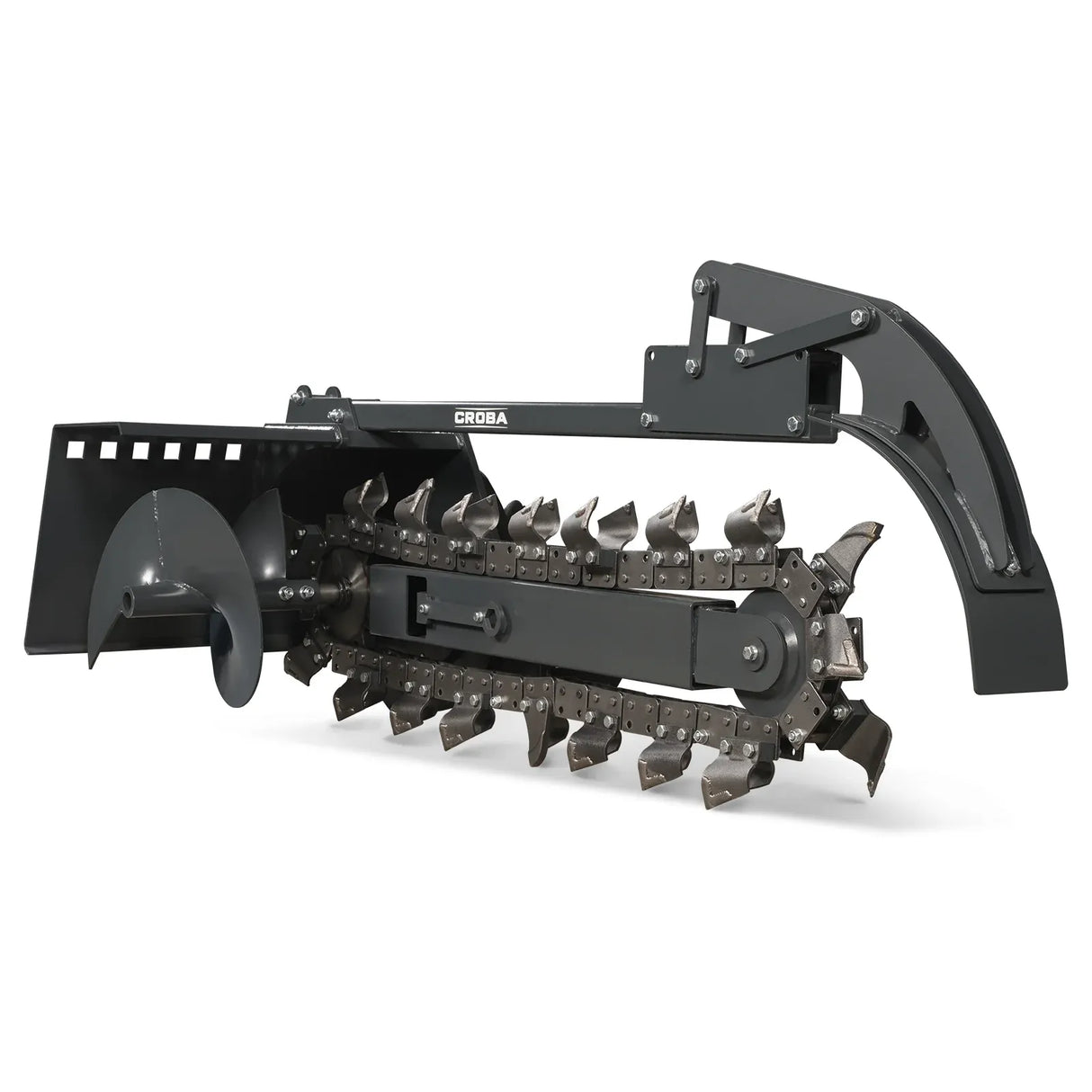 MechMaxx 20" Cutting Depth Trencher Attachment for Mini Skid Steer