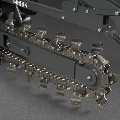 MechMaxx 20" Cutting Depth Trencher Attachment for Mini Skid Steer