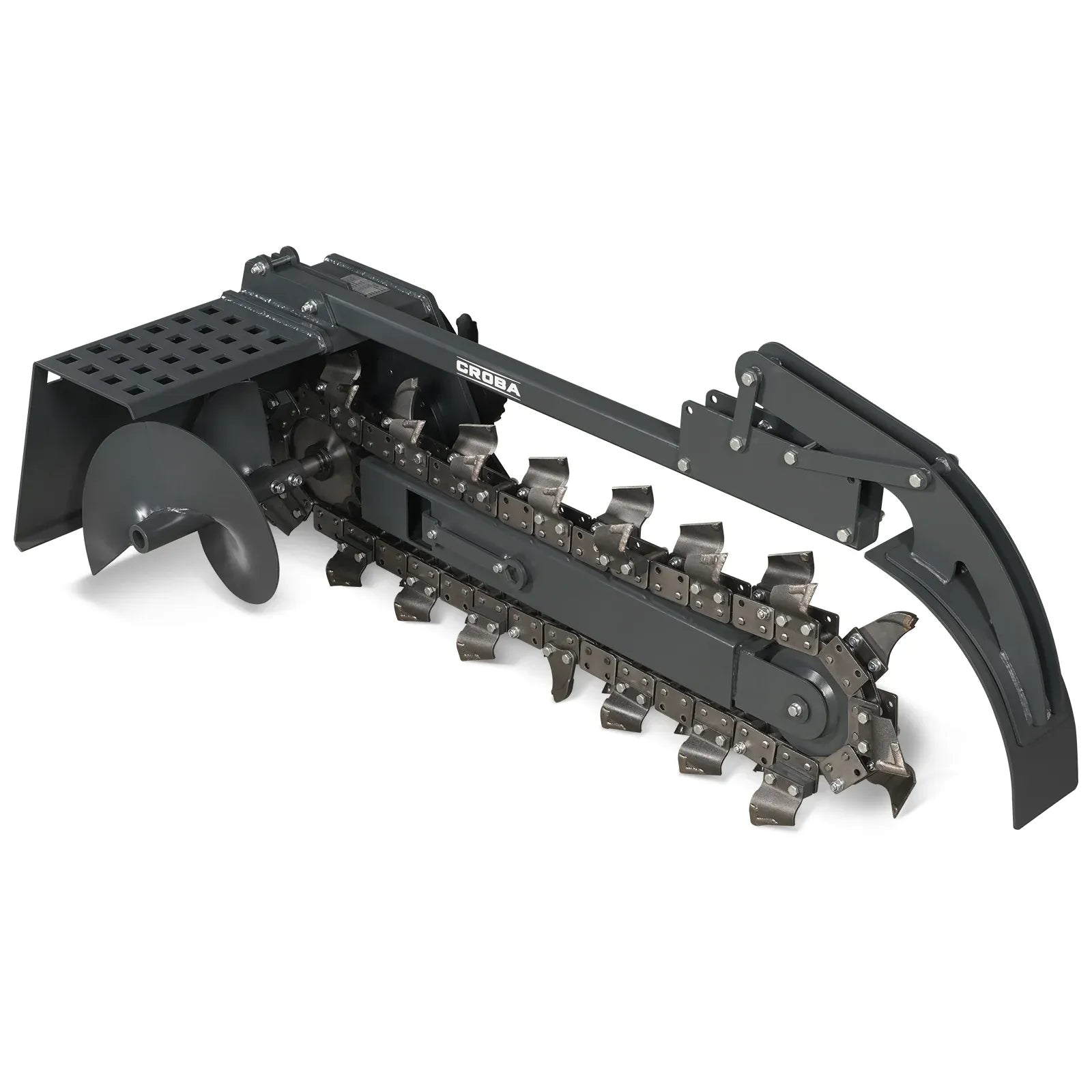 MechMaxx 20" Cutting Depth Trencher Attachment for Mini Skid Steer