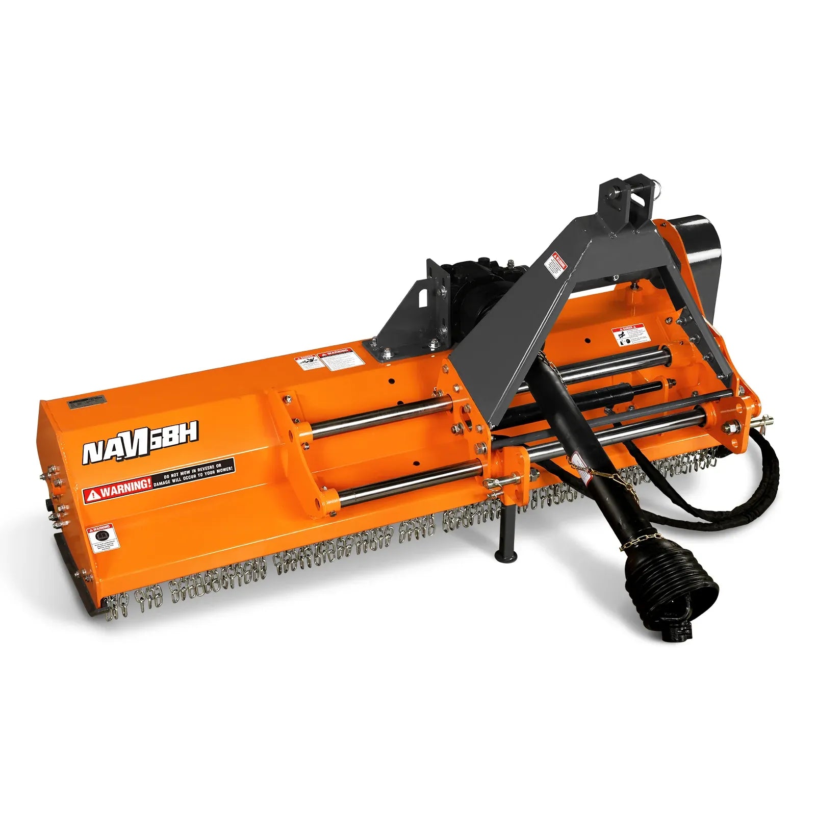 MechMaxx 68" PTO Flail Mower with Hydraulic Side Shift, 3-Point Hitch, 30–60HP, Model NAM68H