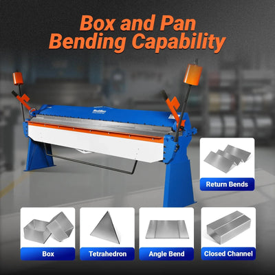MechMaxx 120" Sheet Metal Brake, 14 Gauge Capacity, Model PB12014