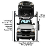 Atlas Garage PRO 8000EXT-L 4-Post Lift – 8,000 lb Extra Tall & Extra Long