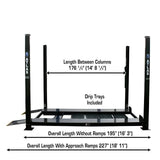 Atlas Garage PRO 8000EXT-L 4-Post Lift – 8,000 lb Extra Tall & Extra Long