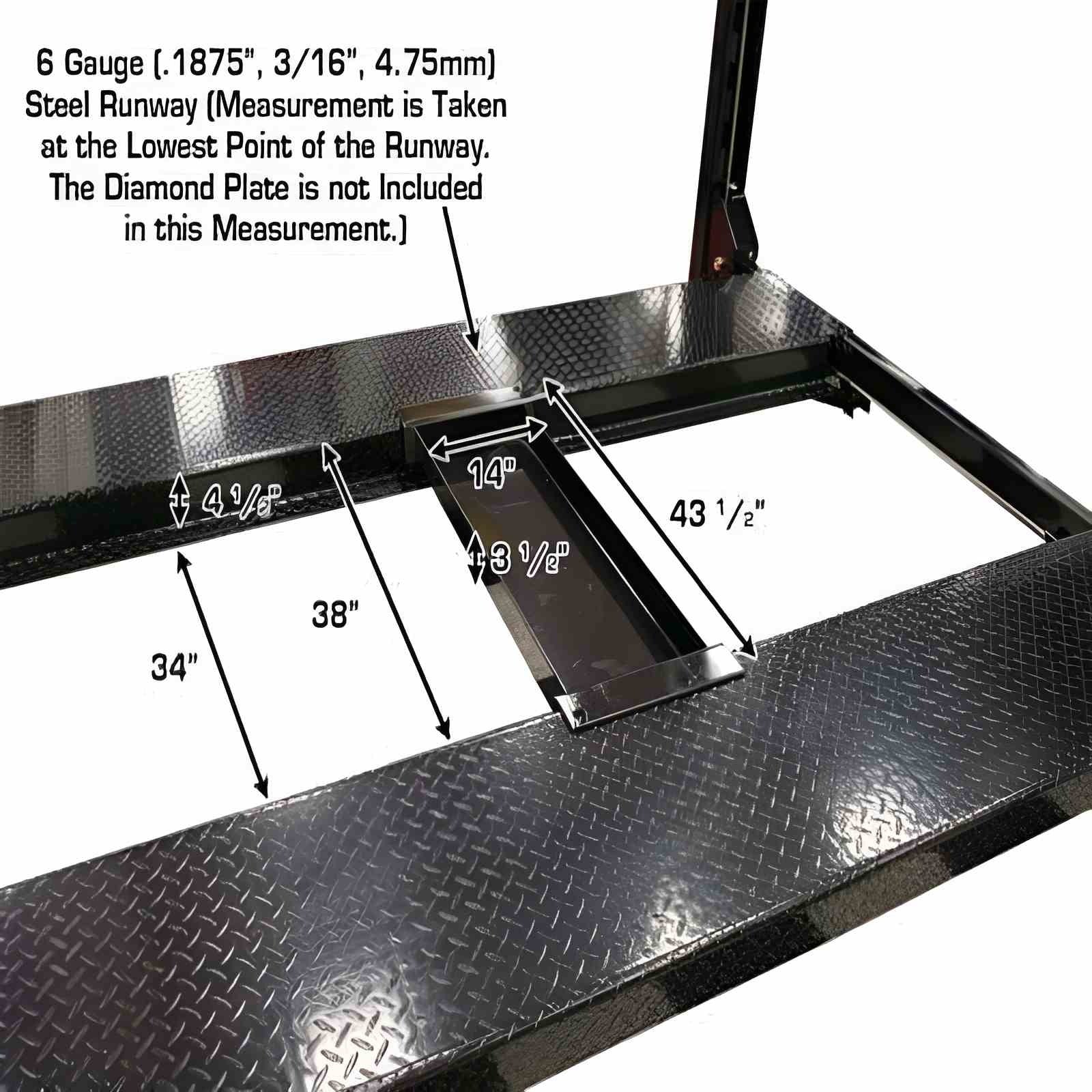 Atlas Garage PRO 8000EXT-L 4-Post Lift – 8,000 lb Extra Tall & Extra Long