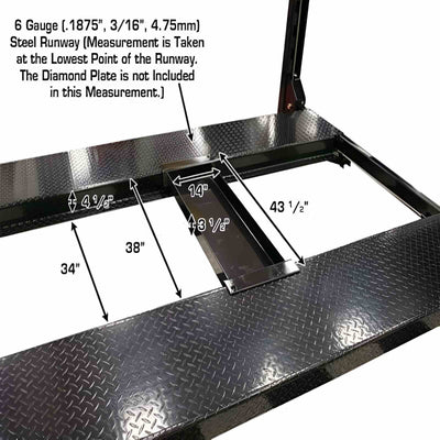 Atlas Garage PRO 8000EXT-L 4-Post Lift – 8,000 lb Extra Tall & Extra Long