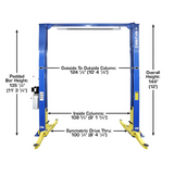 Atlas PRO-9D 9,000 lb Overhead 2-Post Lift