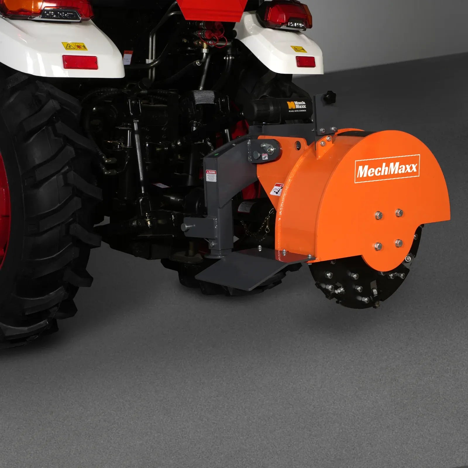 MechMaxx 3-Point PTO Stump Grinder with 34 Carbide Teeth for 15–45HP Tractors, Includes PTO Shaft with Slip Clutch, Model SG24