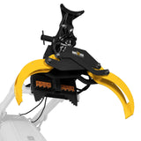 MechMaxx 59" Hydraulic Rotating Log Grapple Attachment for Mini Skid Steer with 1500 lb Lift Capacity and 360° Rotation