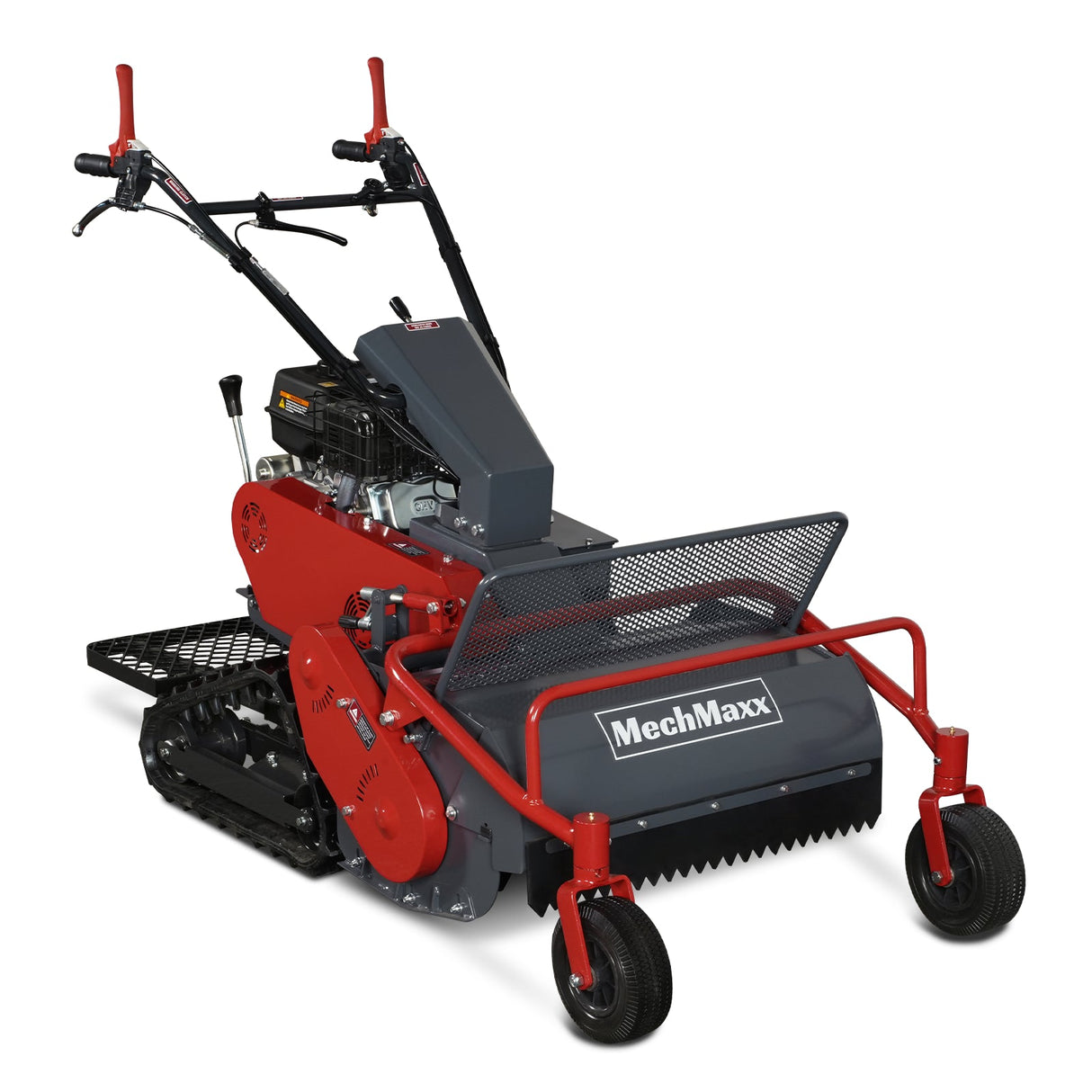 MechMaxx SFM27T 27-Inch Self-Propelled Tracked Walk Behind Flail Mower