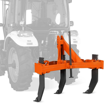 MechMaxx Heavy Duty 3-Shank Subsoiler Plow, 3-Point Hitch Cat 1 & 2, Model SS3S
