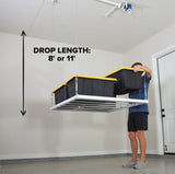 EZ Garage Storage E-Z Lift 4 ft x 4 ft Overhead Storage Lift 8 ft Drop 400 lb - R4X4
