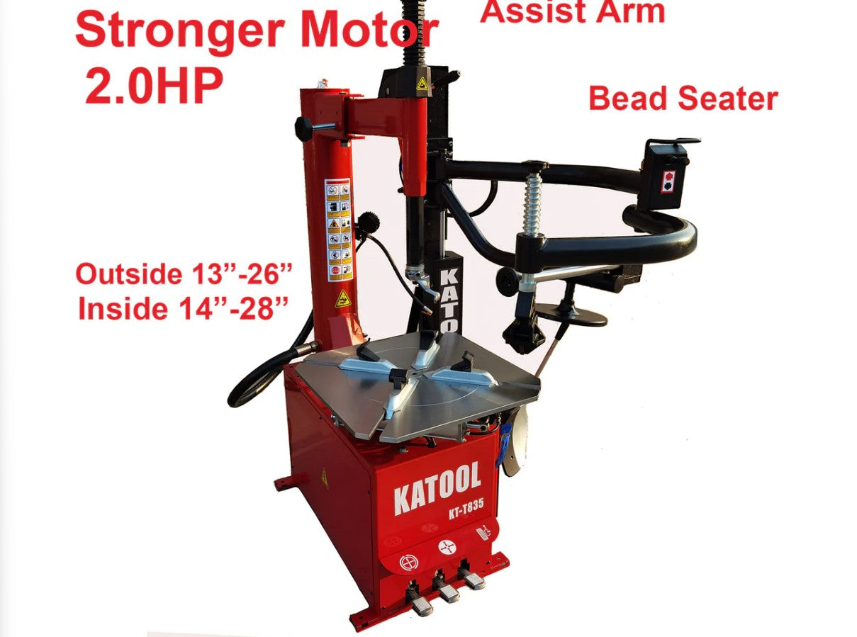 Katool KT-T835 Tire Changer & KT-B760 Wheel Balancer Shop Combo