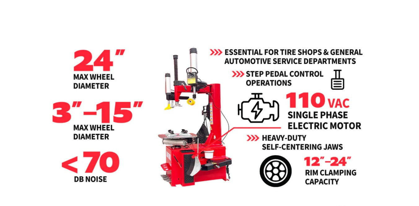 Katool KT-T830 Tire Changer & KT-B750 Wheel Balancer Shop Combo