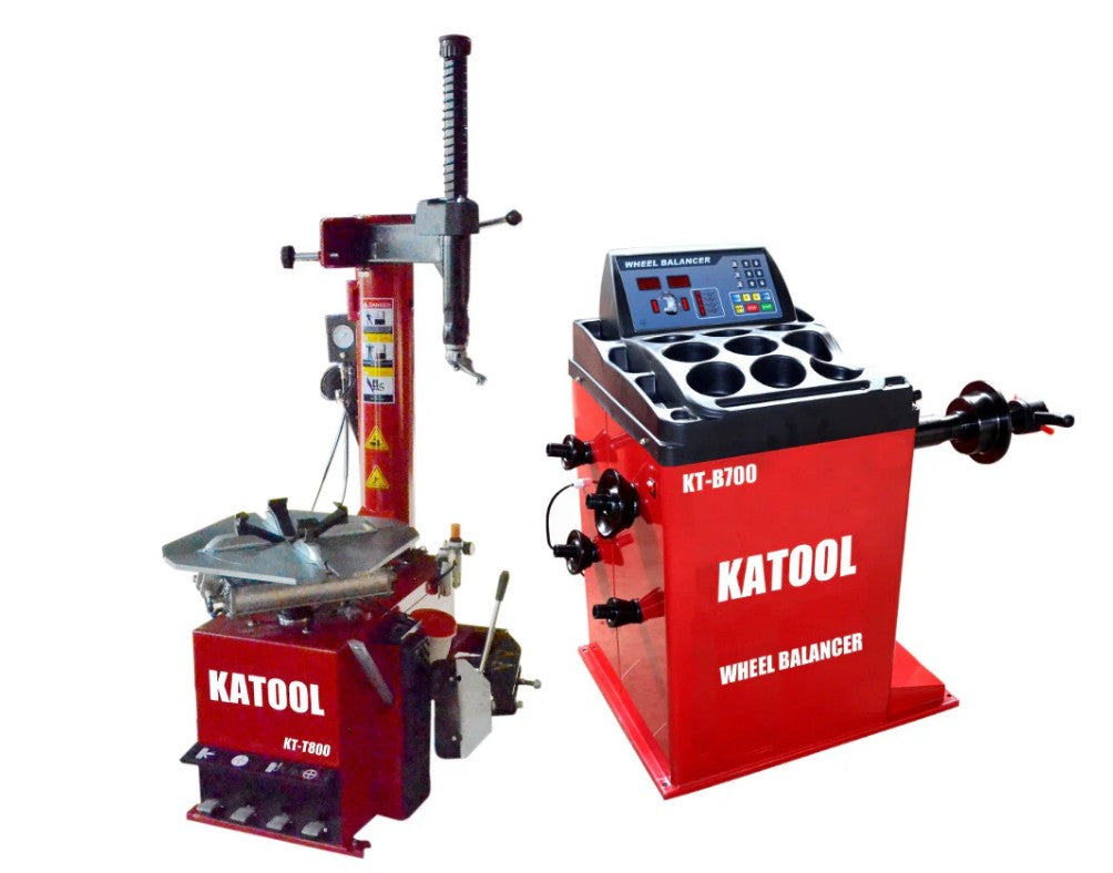 Katool KT-T800 Tire Changer & KT-B700 Wheel Balancer Shop Combo