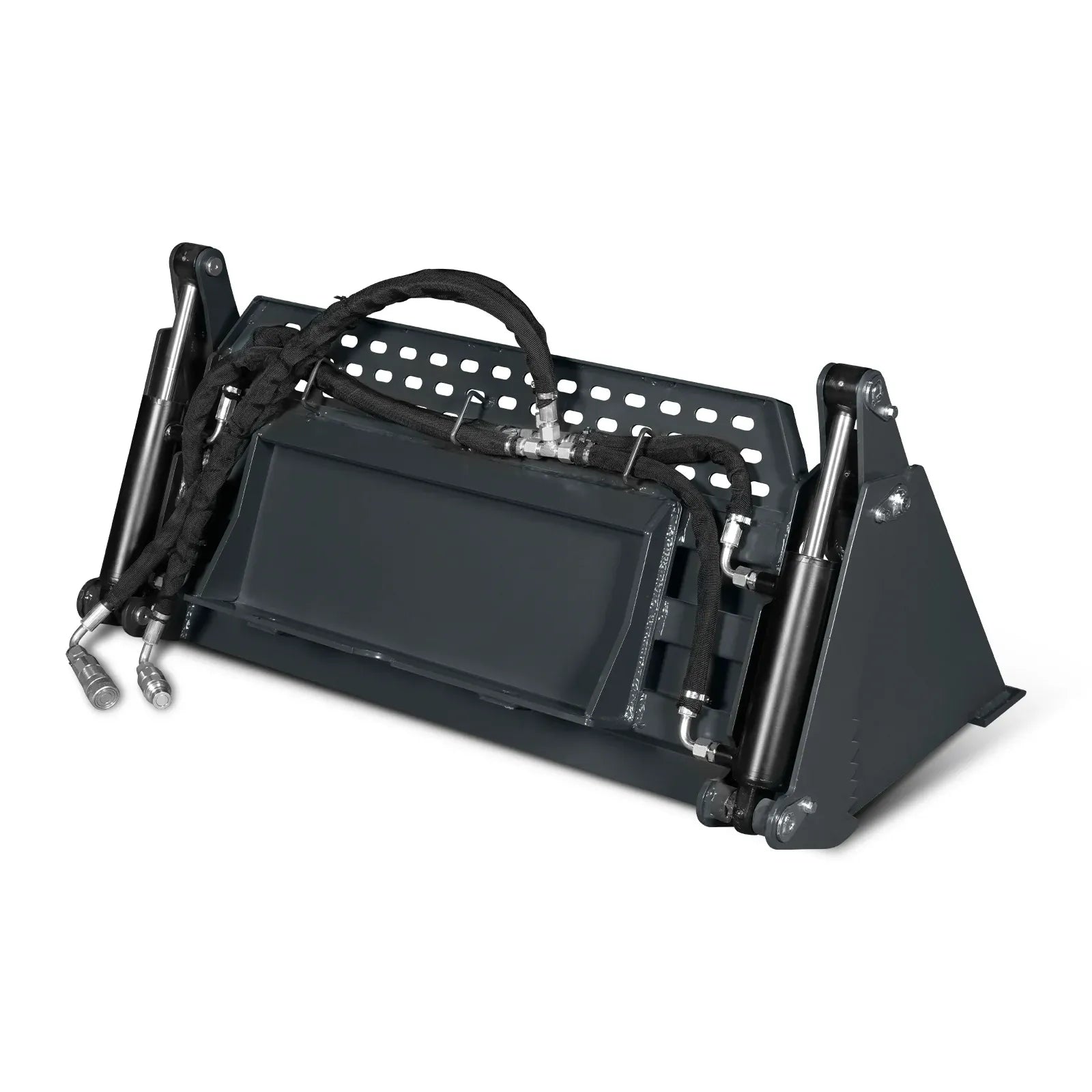 MechMaxx 44" 4-in-1 Combo Bucket Attachment for Mini Skid Steer with Quick Attach Universal Mount
