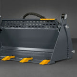 MechMaxx 44" 4-in-1 Combo Bucket Attachment for Mini Skid Steer with Quick Attach Universal Mount