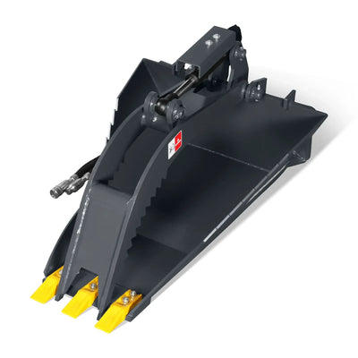 MechMaxx 36" Max Opening Stump Grapple Bucket Attachment for Mini Skid Steer - 150515