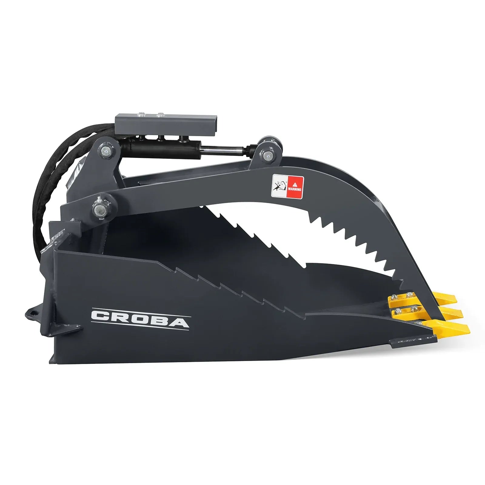 MechMaxx 36" Max Opening Stump Grapple Bucket Attachment for Mini Skid Steer - 150515