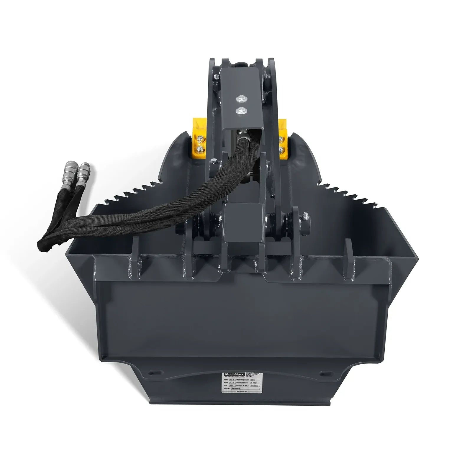 MechMaxx 36" Max Opening Stump Grapple Bucket Attachment for Mini Skid Steer - 150515