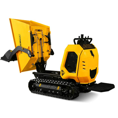 MechMaxx 1800 lb 420cc E-Start Gas Powered Hydraulic Track Mini Dumper with Self-Loading, Model T80