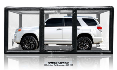 CarCapsule 18 ft Tall ShowCase Indoor Black Cover - CCSH18T