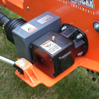MechMaxx 24" Cutting Wheel Hydraulic Cylinder Stump Grinder for 35–60HP Tractors, Includes PTO Shaft with Slip Clutch, Model TSG61