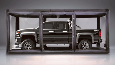 CarCapsule 18 ft Tall ShowCase Indoor Black Cover - CCSH18T