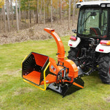 MechMaxx 6" Hydraulic Feeding PTO Wood Chipper for 20–50HP Tractors, Model WC68H