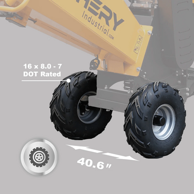 Chery Industrial 6" 15 HP 420cc Gas Powered Wood Chipper - YONWCDRGS350PRO