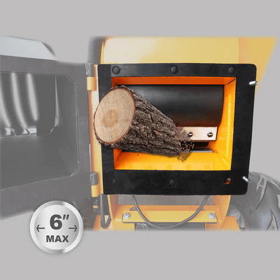 Chery Industrial 6" 15 HP 420cc Gas Powered Wood Chipper - YONWCDRGS350PRO