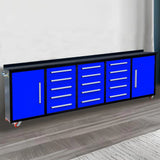 Chery Industrial 15-Drawer Storage Workbench with Wheels 10FT - SUIWB10152BLAC