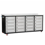 Chery Industrial 7ft 20-Drawer Storage Workbench with Wheels - SUIWB0720RDAC