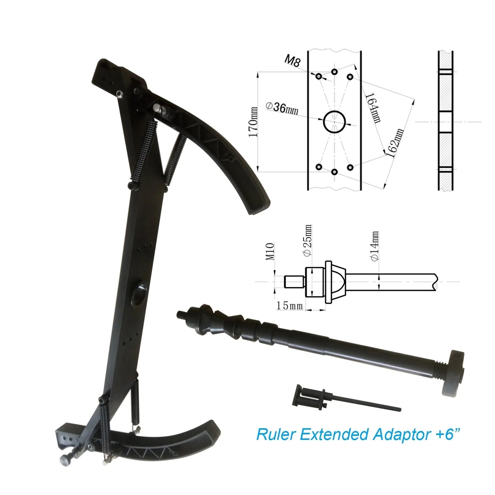 Katool KT-MC2 Motorcycle Wheel Adapter for Computerized Wheel Balancers