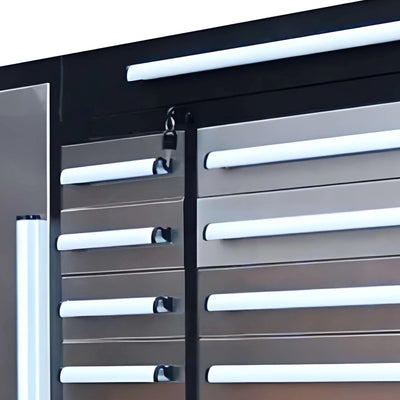 Chery Industrial 9 ft Garage Storage Cabinet with 34 Drawers & 2 Cabinets - WW000219