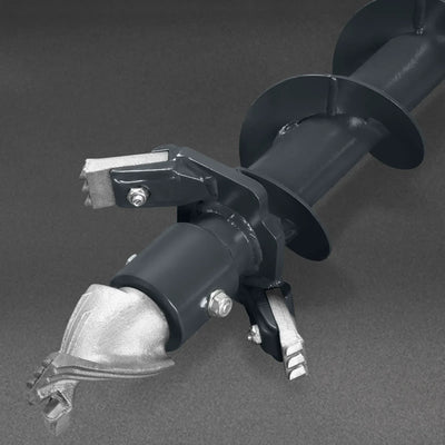 MechMaxx Mini Skid Steer Drive Auger Attachment with 6", 9", and 12" Auger Bits