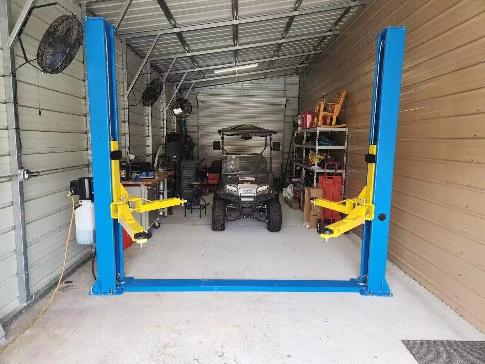 Katool KT-H105 10,000 lb 2-Post Vehicle Lift with Dual Hydraulic Cylinders