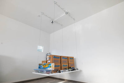 EZ Garage Storage E-Z Lift MAX 4 ft x 6 ft Overhead Storage Lift 11 ft Drop 400 lb - R4X6M