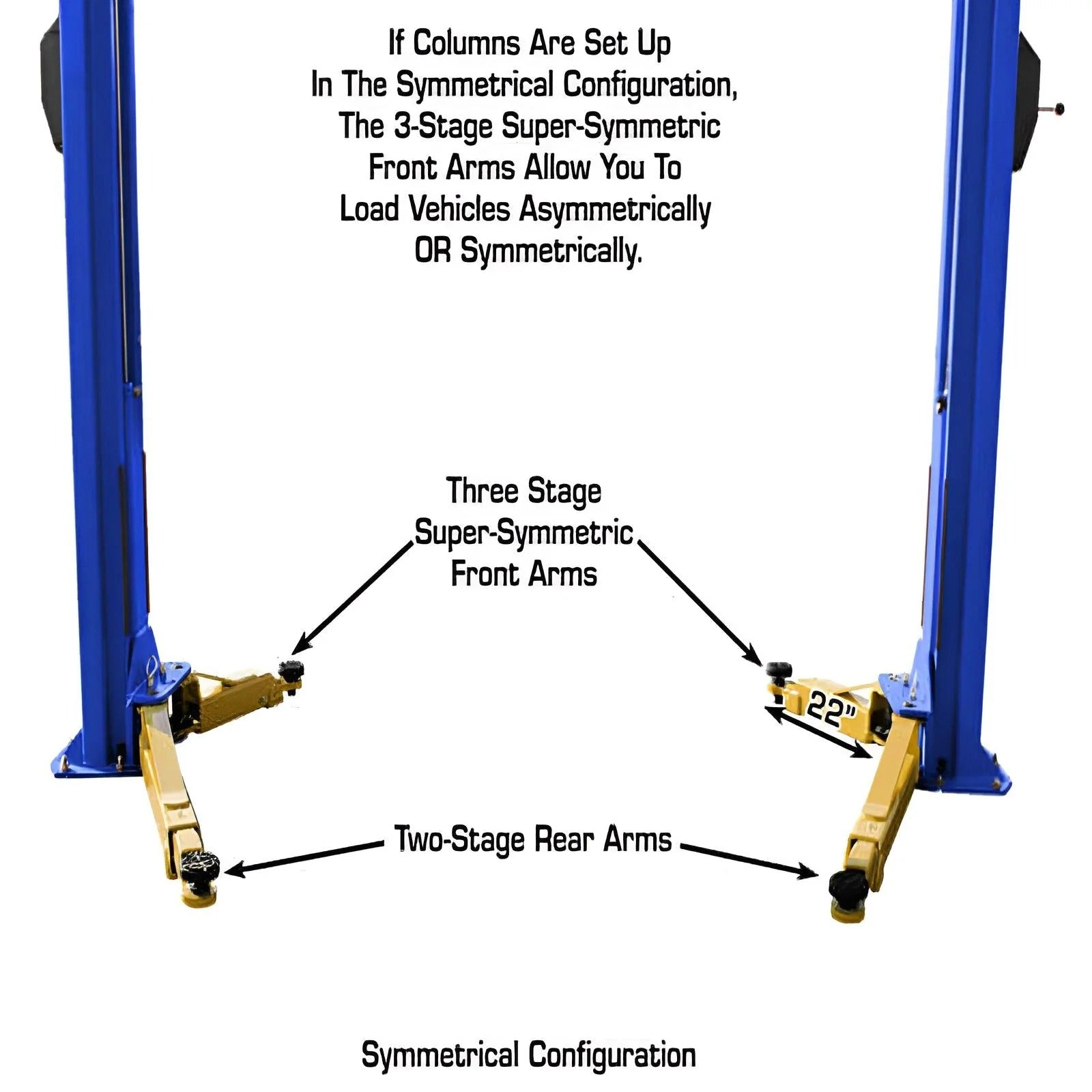 Atlas PVL10 Platinum 2-Post Lift with Extension Kit